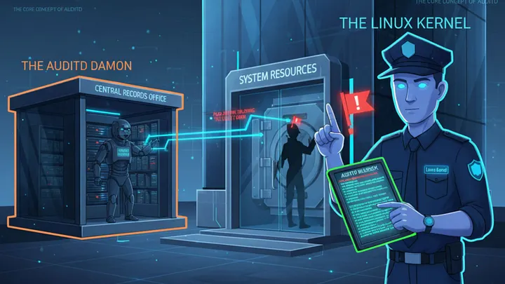 Core Concepts of AuditD - AI Generated Image